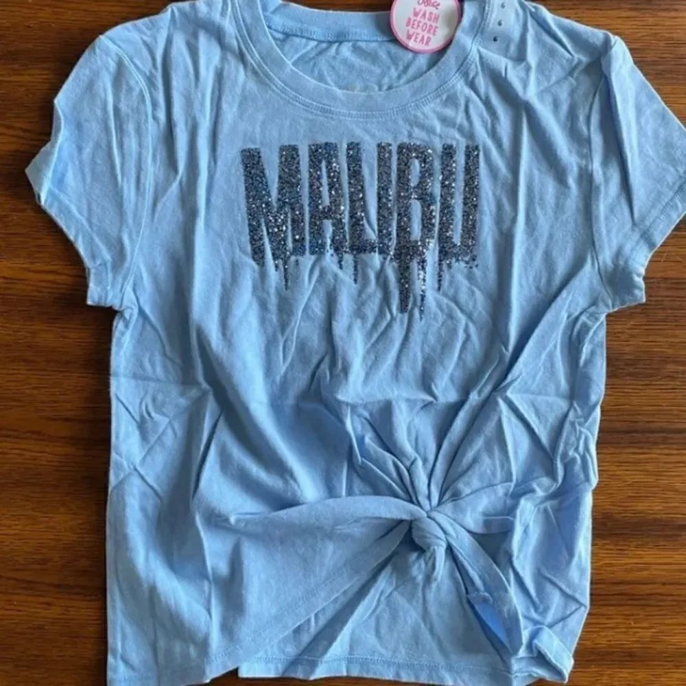 JusticeโโMalibuโโEmbellishedย ShortโSleeveโGirlsโTโShirt!